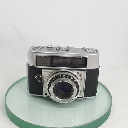 Viewfinder Camera Agfa Optima III S with Color-Apotar 1:2.8/45 ,Cased #2232