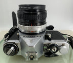 ASAHI PENTAX ME FAST COMPACT VINTAGE SLR FILM CAMERA + 28MM LENS TESTED - 3358