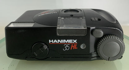 Hanimex 35HL 35mm Compact Film Camera Black GOOD CONDITION TESTED - 5897