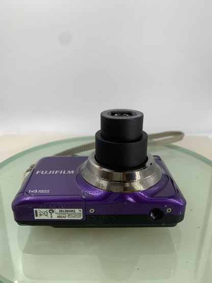 Fujifilm COMPACT Digital Camera FinePix JV300 14.0MP PURPLE + WIRE TESTED - 7847