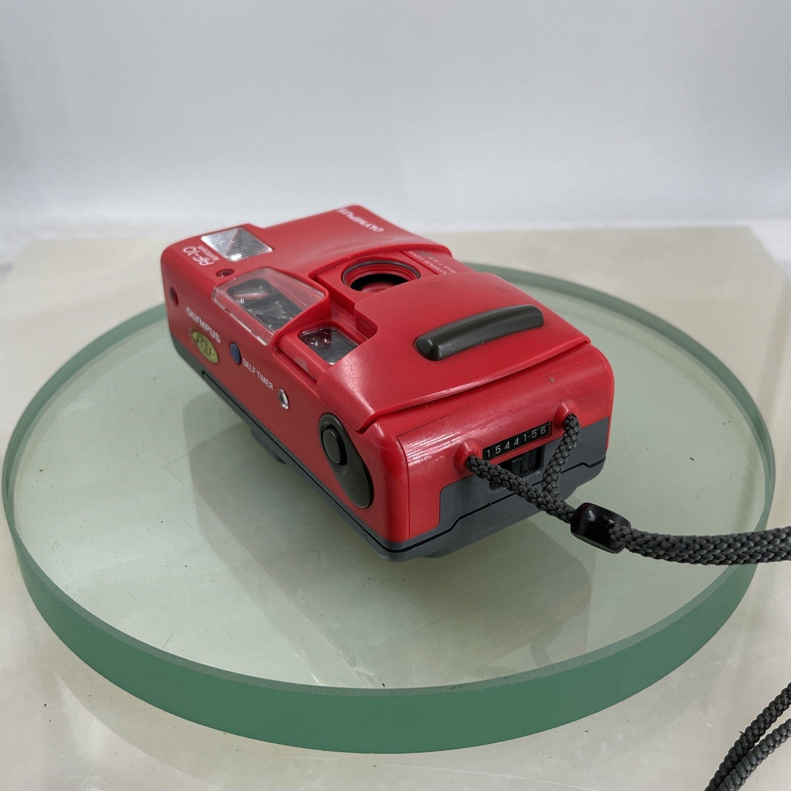 OLYMPUS AF-10 LIMITED EDITION RED QUARTZDATE 35mm FILM CAMERA TESTED  #4788