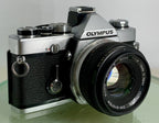 Olympus OM-1N MD 35mm Film SLR Manual Camera 50mm f/1.8 Zuiko Lens Fully Working0