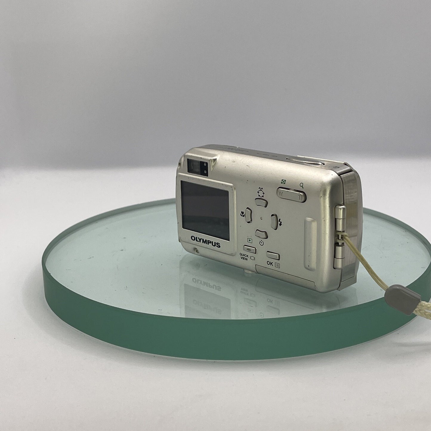 Olympus Mju 300 3.2MP Compact Digital Camera Silver Tested, Charger, Battery #975