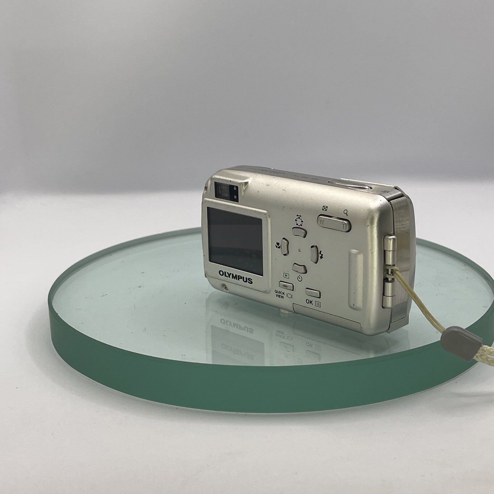 Olympus Mju 300 3.2MP Compact Digital Camera Silver Tested, Charger, Battery #975