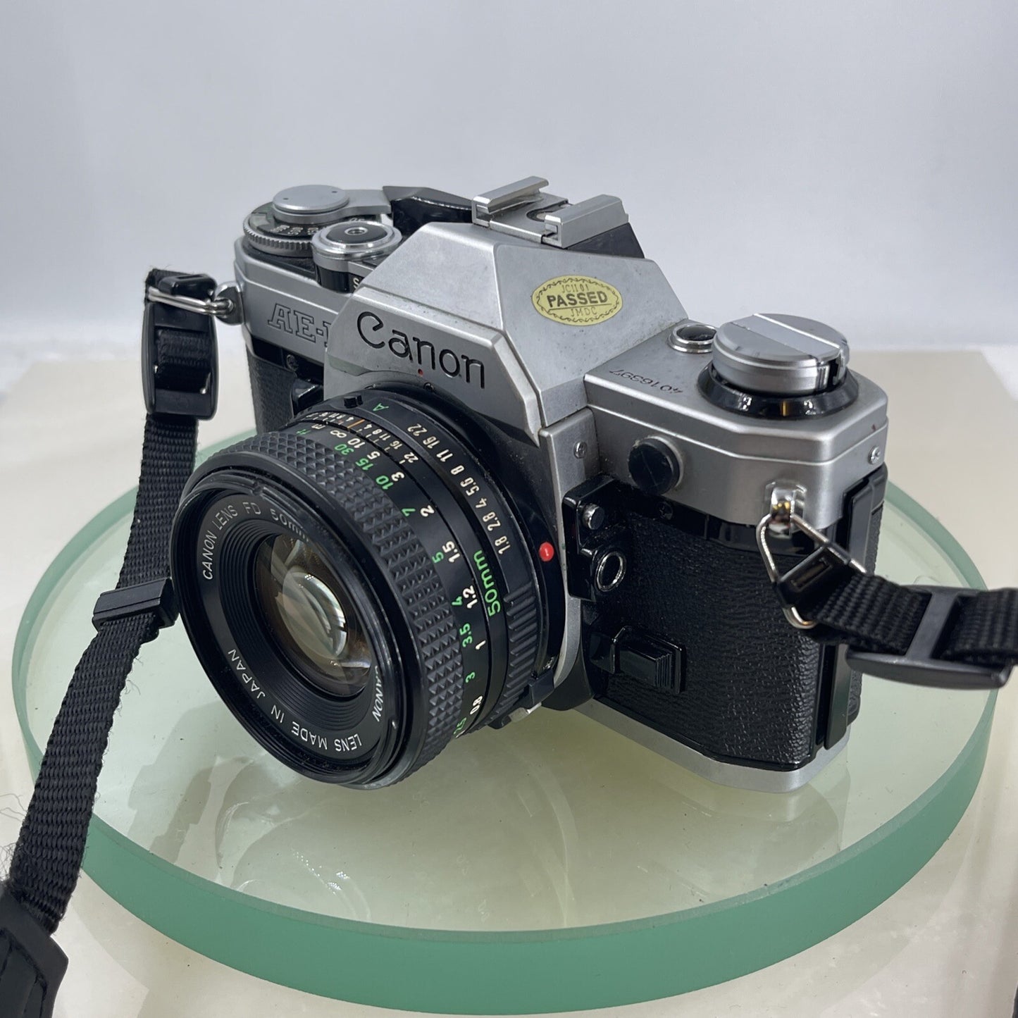Canon AE-1  35mm SLR Film Manual Camera + Canon 50mm F/1.8 FD Lens Like A-1 #7492