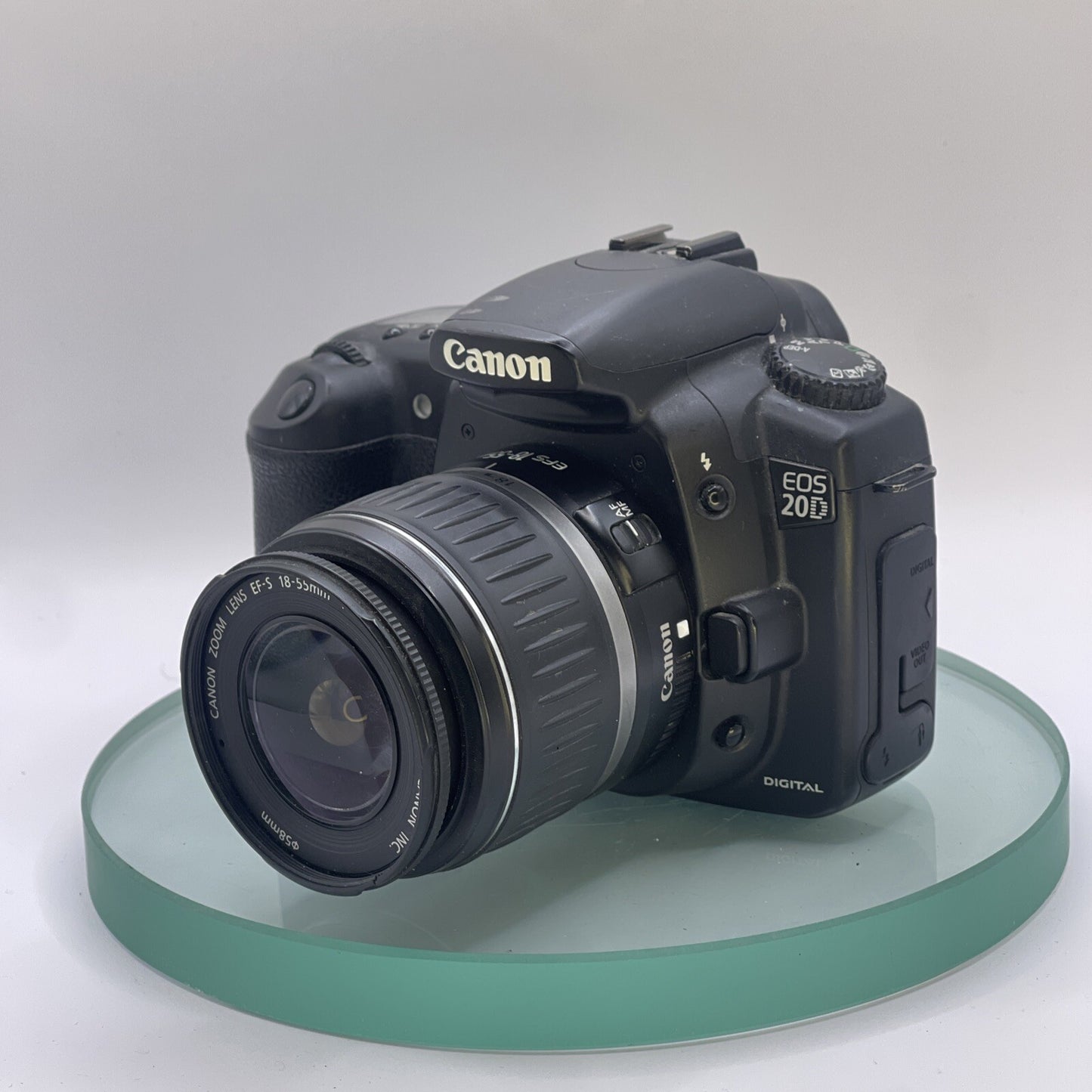 Canon EOS 20D DSLR Camera with EF-S II 18-55mm, Charger lens few fugus on sides2