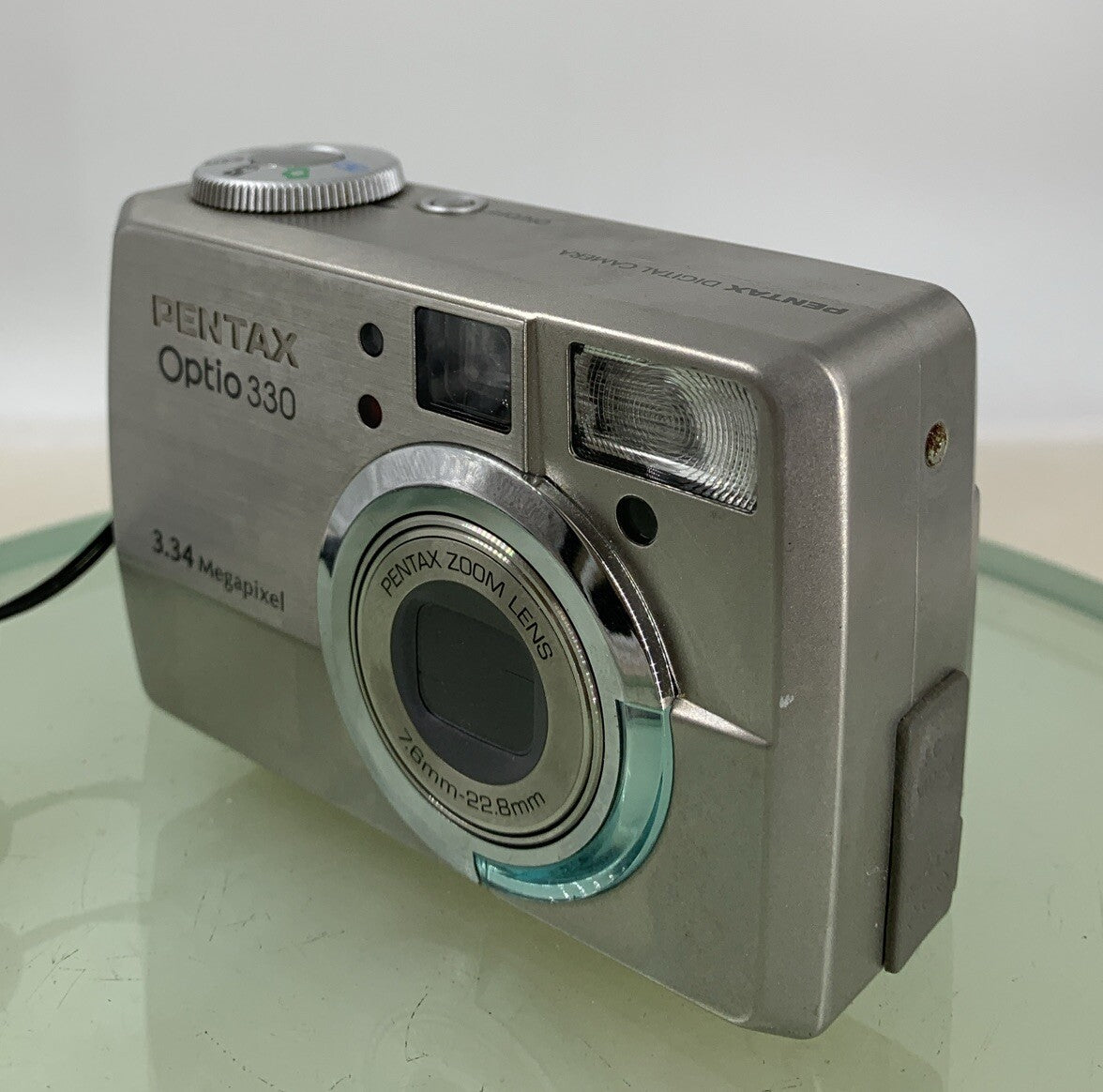 Pentax Optio 330 COMPACT DIGITAL CAMERA 3.34 MP SILVER + CHARGER TESTED - 2652