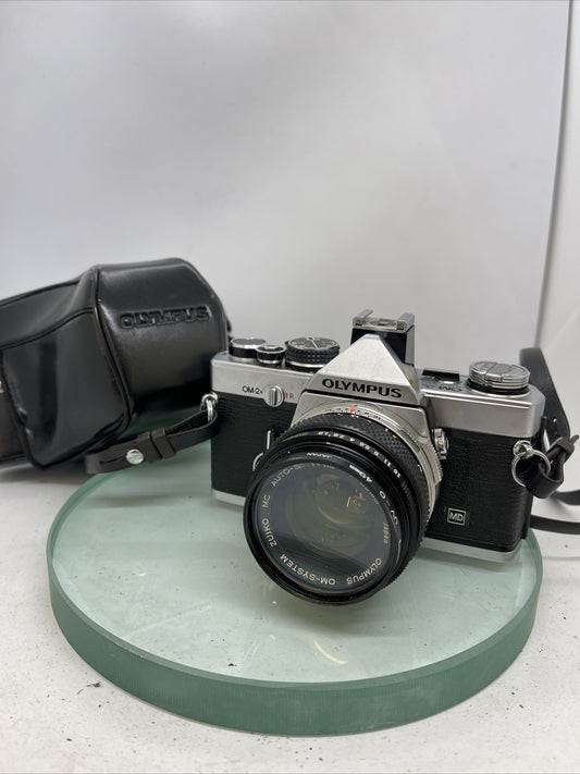 Olympus OM-2N MD 35mm Film SLR Manual Camera Olympus AUTO S50mm F/1.8 Zuiko Lens0