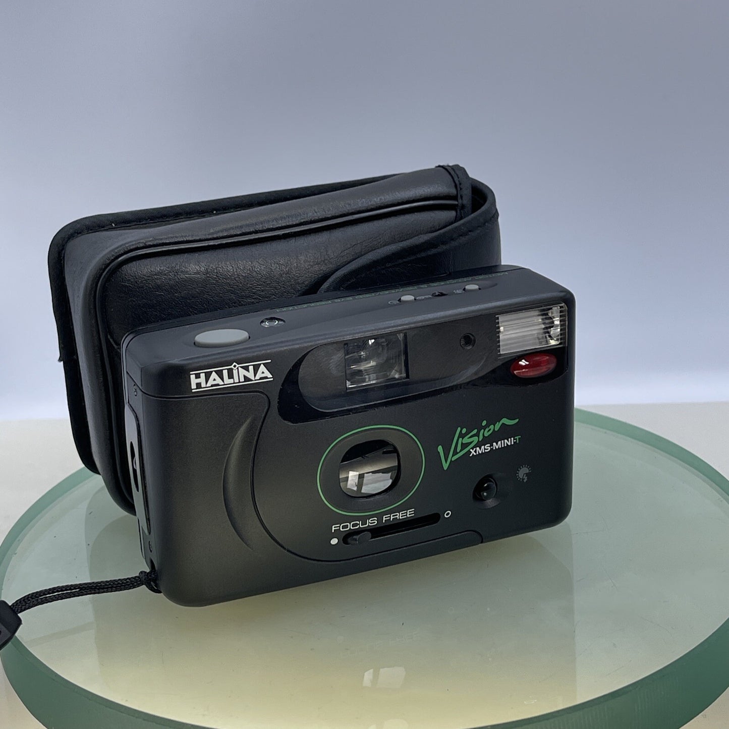 Vintage Halina Vision XMS MINI-T 35mm Camera Cased TESTED #5080
