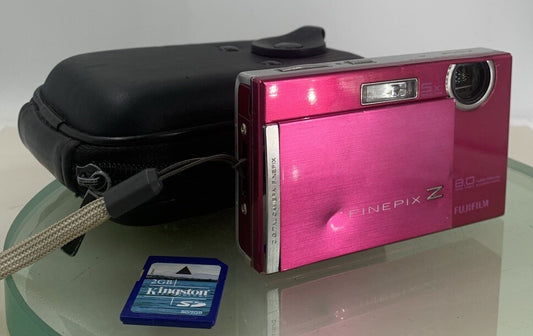 Fujifilm Digital Camera FinePix Z100fd 8.0MP Pink +2GB CARD + COVER TESTED - 2380