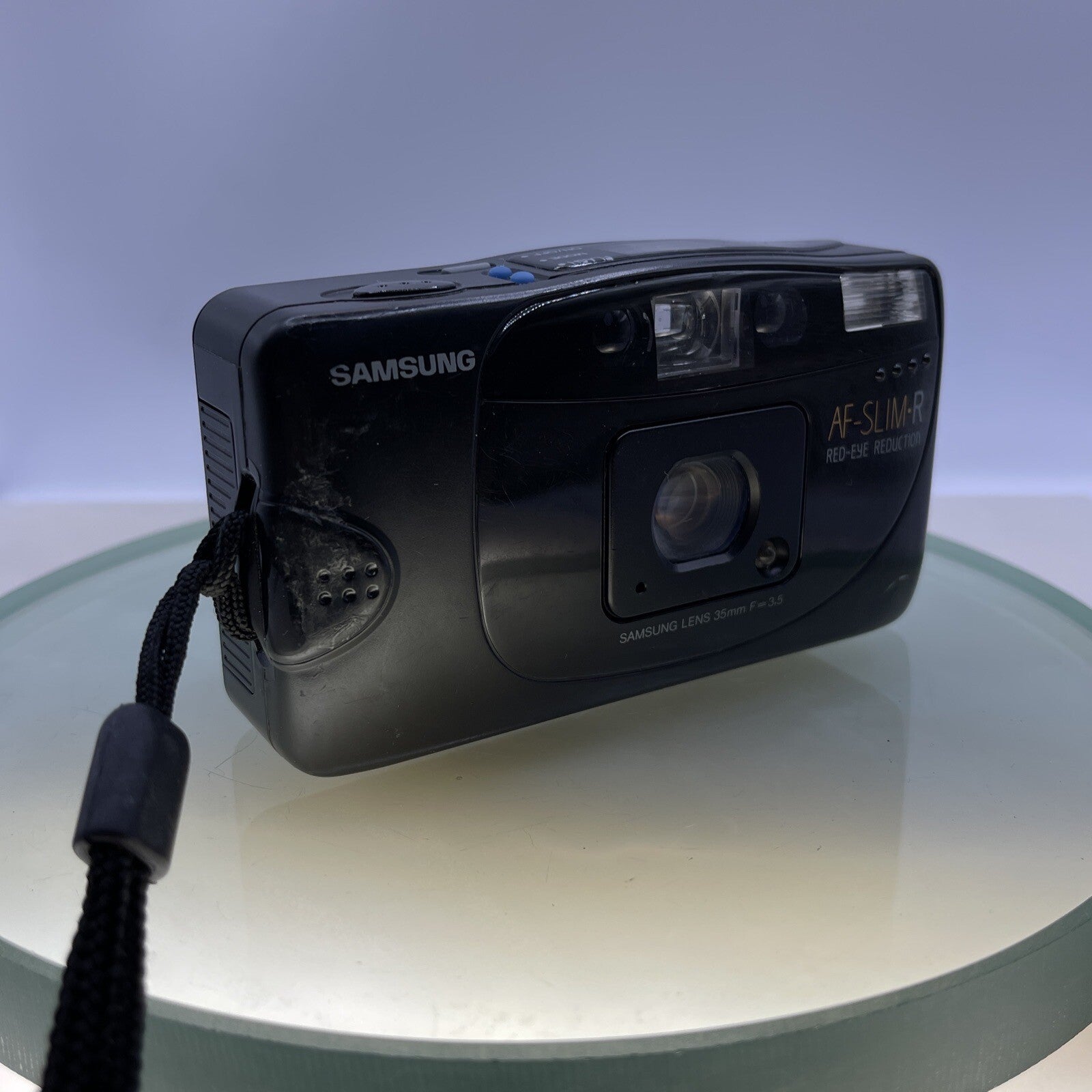 Samsung AF-Slim-R Mini Snapshot Film Camera - Working Flash TESTED #710
