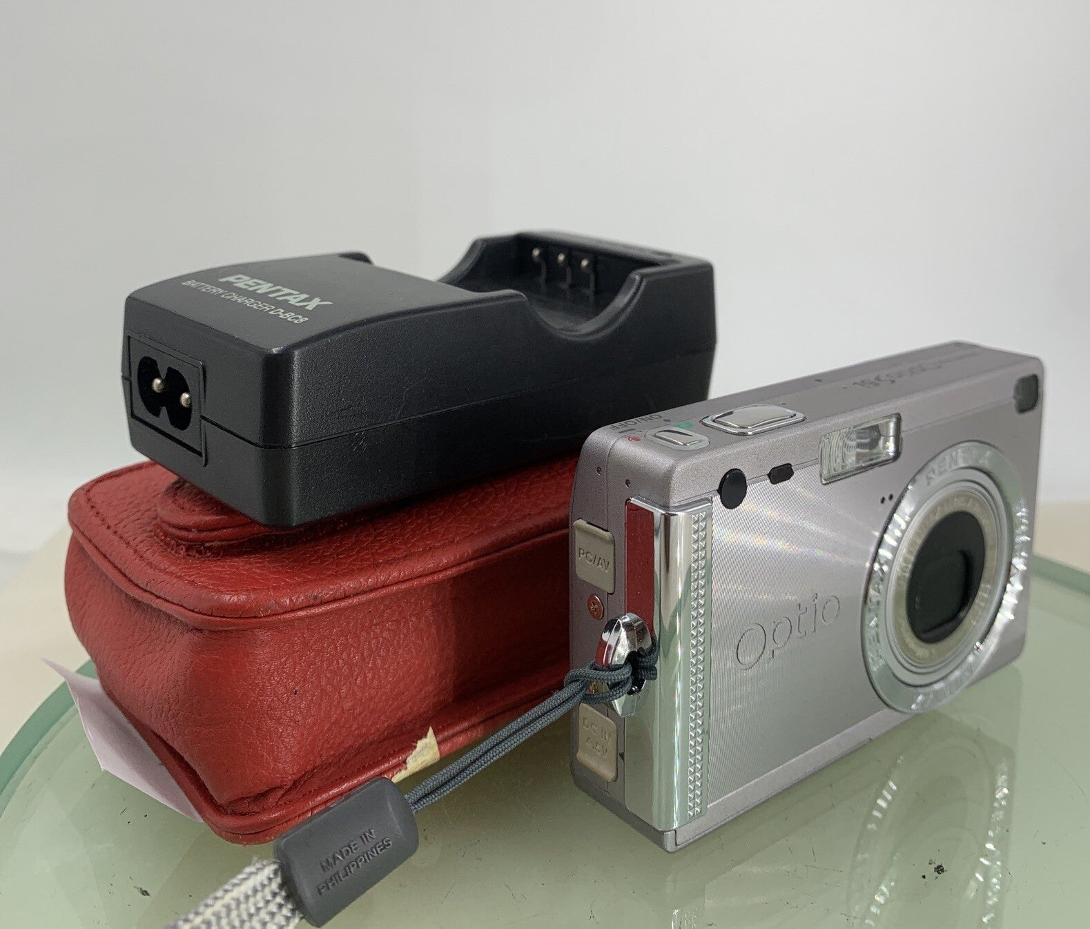 Pentax Optio S5i 5.0MP Compact Digital Camera WITH CHARGER AND COVER TESTED- 2890