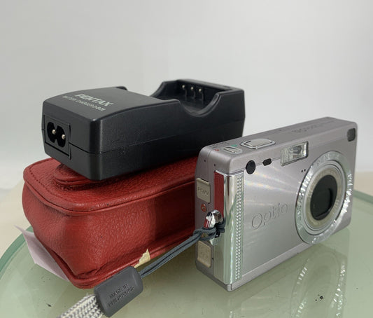 Pentax Optio S5i 5.0MP Compact Digital Camera WITH CHARGER AND COVER TESTED- 2890