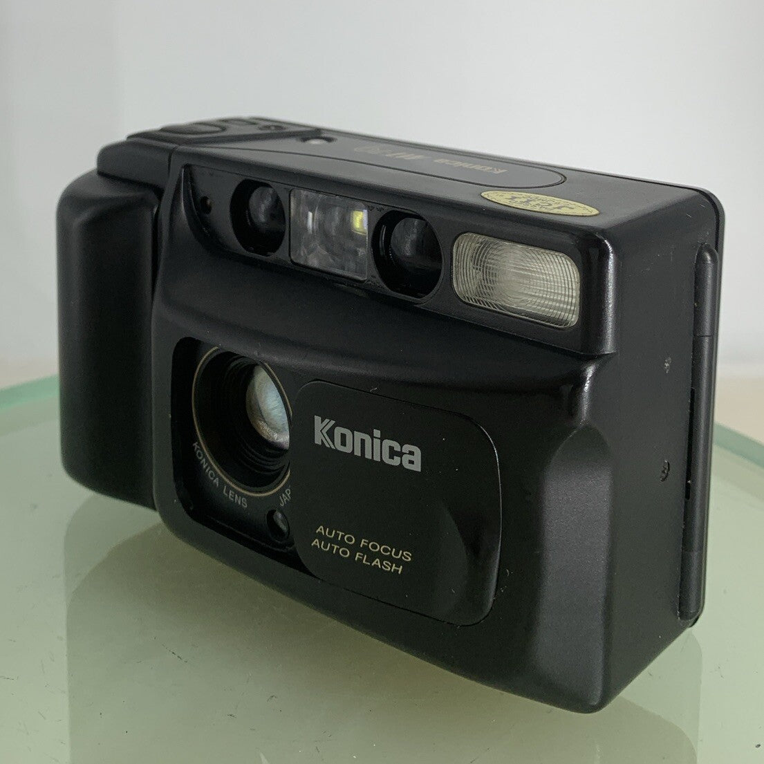 Konica MT-10 35mm Film Point and Shoot Camera Black NO BATTERY - TESTED - 6232