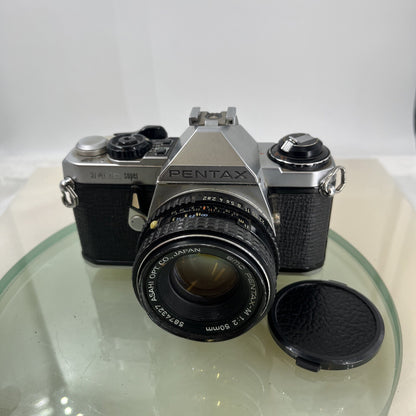 Pentax ME Super 35mm SLR Film camera + Pentax-M  50mm f2LENS  - TESTED  7471