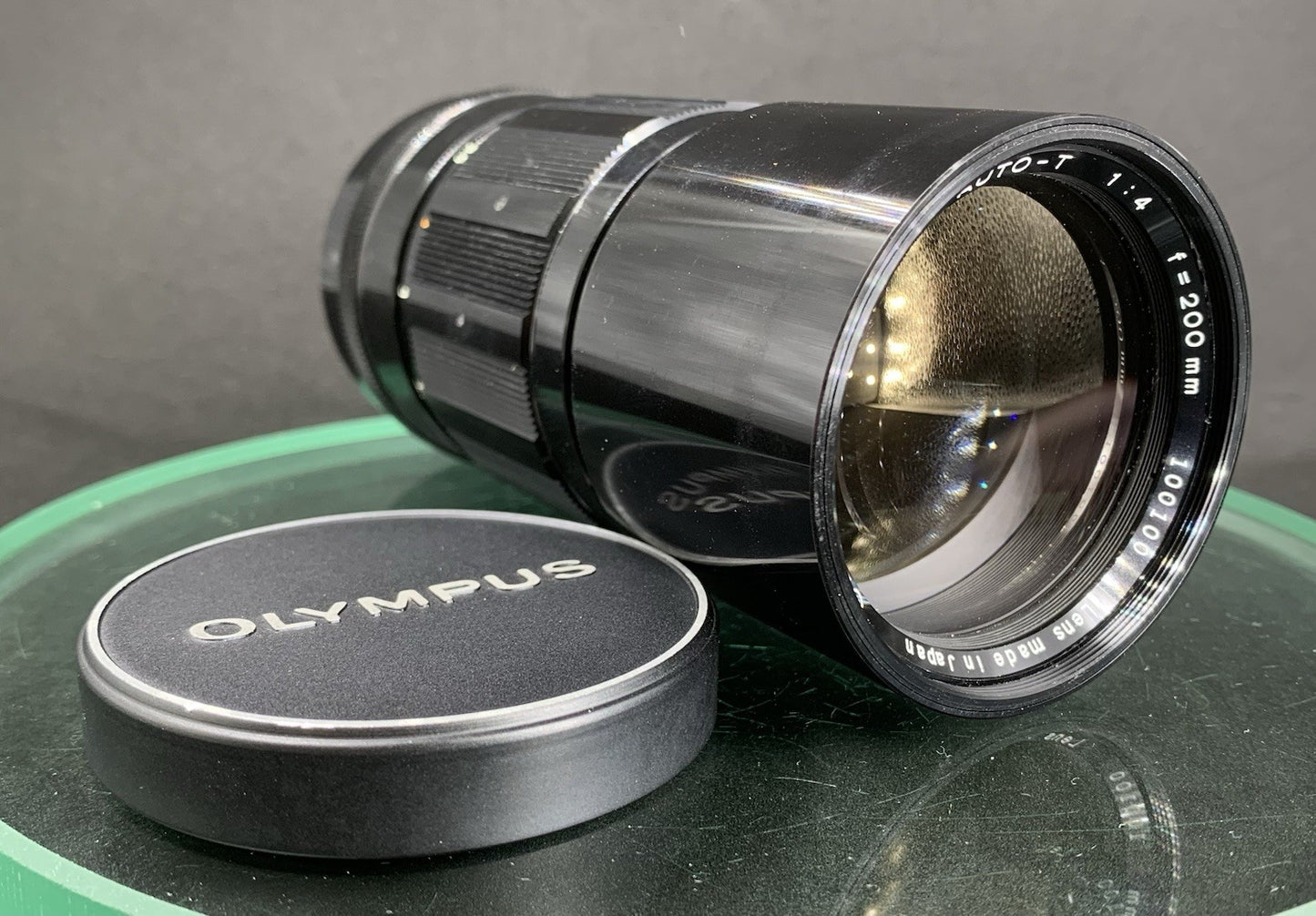 {SERVICED} OLYMPUS f/200mm 1:4 AUTO-T E.ZUIKO With Cap & Case#1540