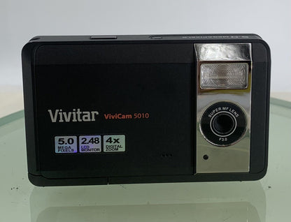 Vivitar Digital Camera 5.0 Megapixels ViviCam 5010 WITH WIRE BLACK TESTED - 8971
