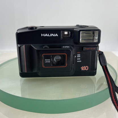 Halina 160 35mm f/5.6 Compact Camera Black Working Vintage #7161
