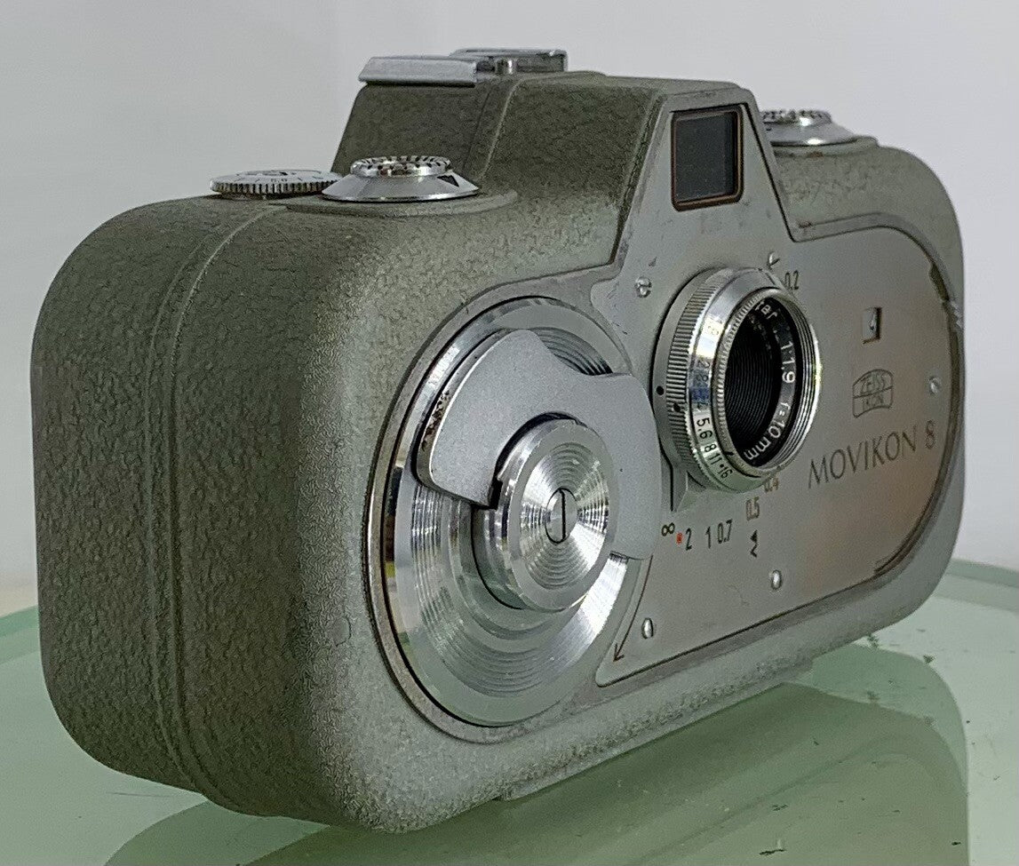 Zeiss Ikon Movikon 8 8mm Movitar f=10mm-vintage Cine Camera+Grey+Case#3312