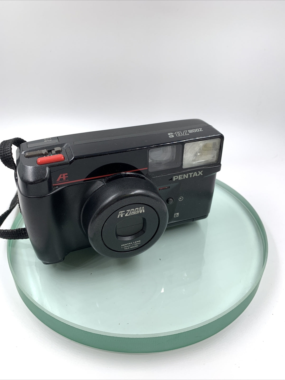 Pentax Zoom 70-S Tele Macro AF Camera With Black Case #VGC # TESTED # 8201