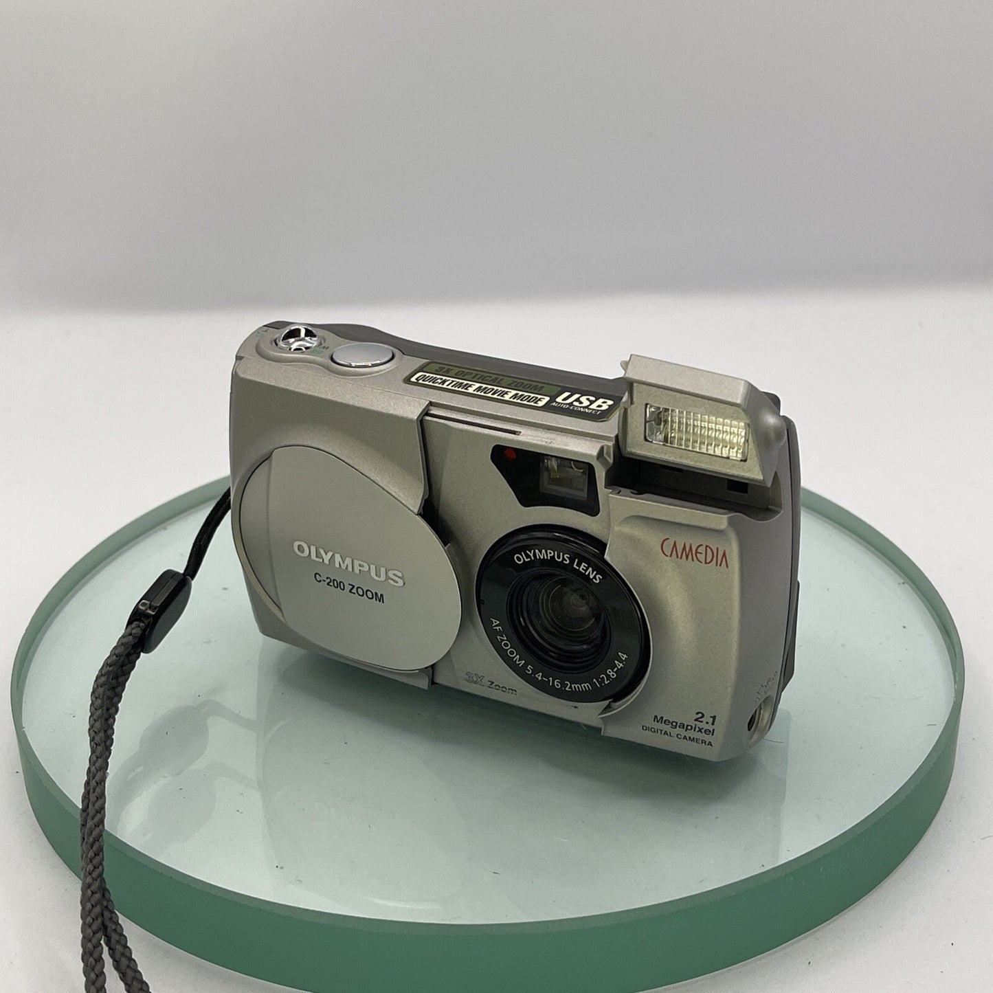 Olympus Camedia C-200 Zoom 2.1MP Compact Digital Camera Silver Tested #93