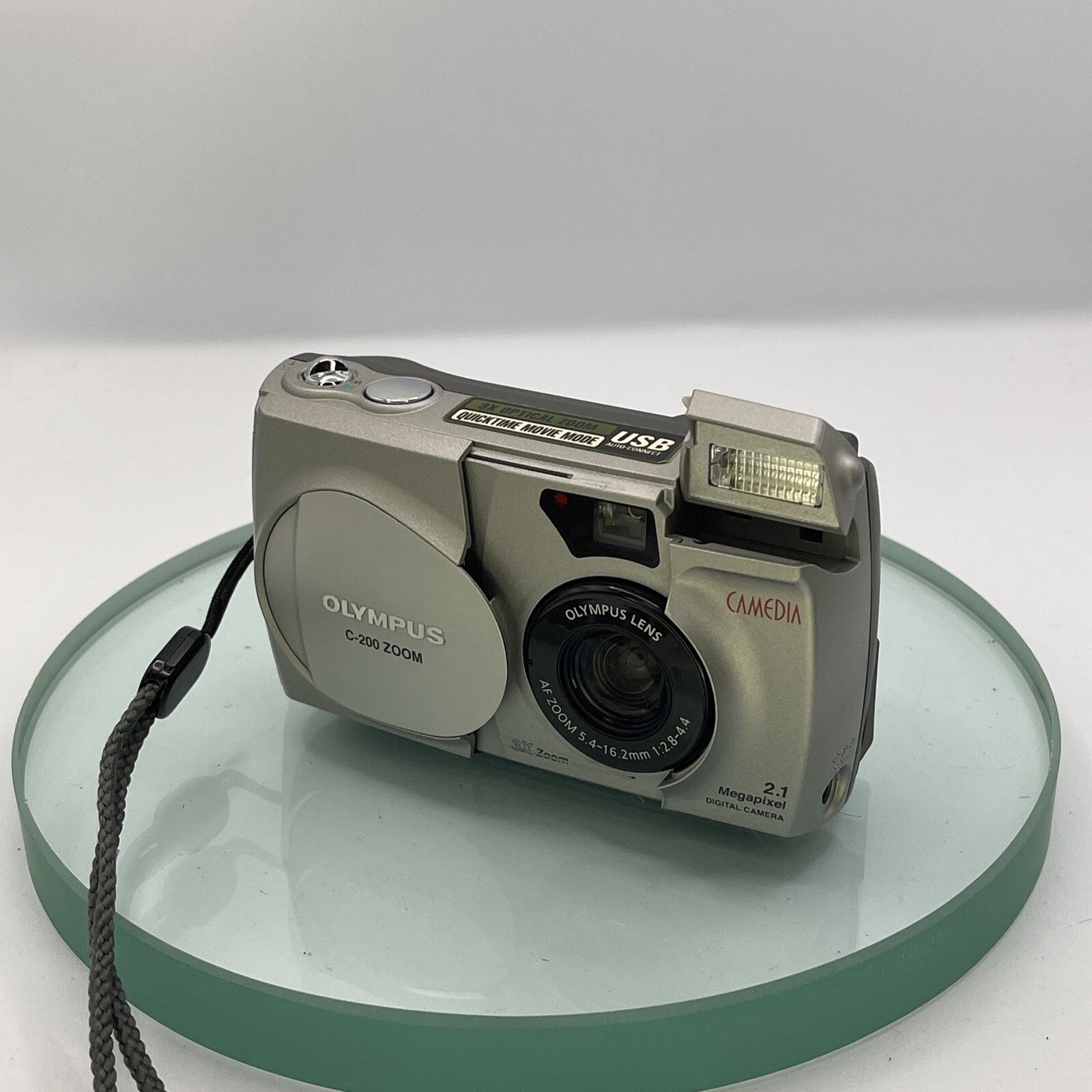 Olympus Camedia C-200 Zoom 2.1MP Compact Digital Camera Silver Tested #93