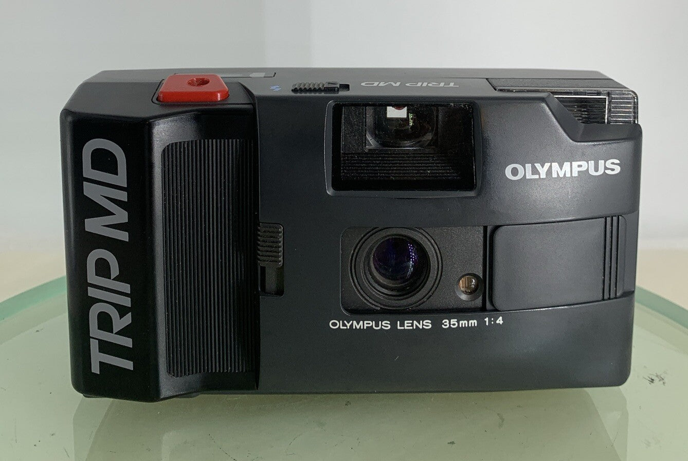 Olympus Trip MD Vintage 35mm Film Camera BLACK GOOD CONDITION TESTED - 8331