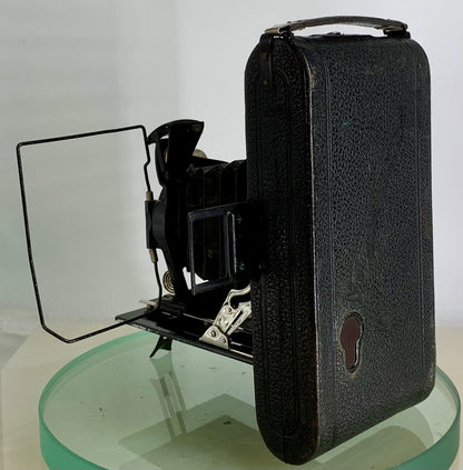 Vintage Voigtlander 1929 Folding 6x9 Roll Film Camera Voigtar 1:6.3 f=10.5cm-3414