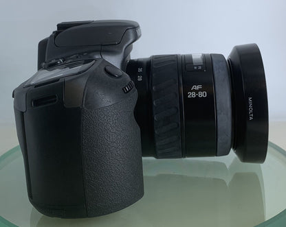 Minolta Dynax 500si Super 35mm SLR camera With AF 28-80mm Lens + Tested - 2212