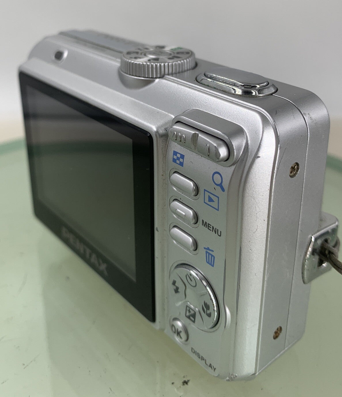 Pentax Optio E10 6.0MP Compact Digital Camera Silver WITH COVER - TESTED - 66