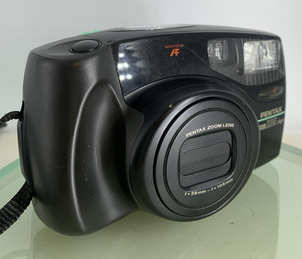 Pentax Zoom 105 Super 38-105mm 35mm Point And Shoot Film Camera TESTED - 8230