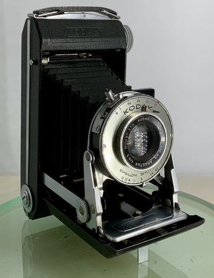 VINTAGE KODAK LONDON 100mm ANASTAR f/4.5 MOUNT 370 SIX 20 KODAK a FOLDING CAMERA0