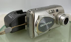 Olympus Mju-410 COMPACT DIGITAL CAMERA SILVER WITH CHARGER - TESTED - 9860