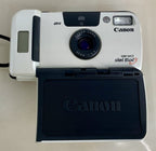 Canon Sure Shot Del Sol 35mm Film Point&Shoot Camera White Tested Solar Powered8
