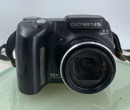 Olympus SP-500UZ COMPACT DIGITAL CAMERA BLACK - NO CHARGER - TESTED - 9841
