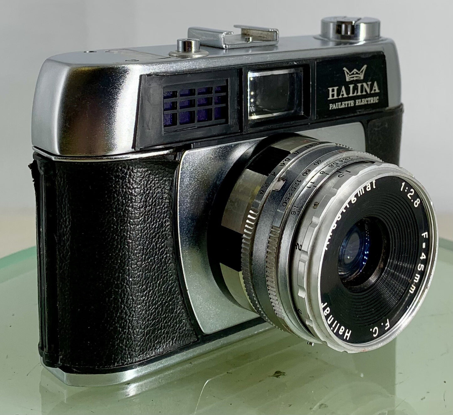 Vintage 1960s Halina Paulette Electric 35mm Camera&Halinar f=45mm F2.8 Lens- 3220