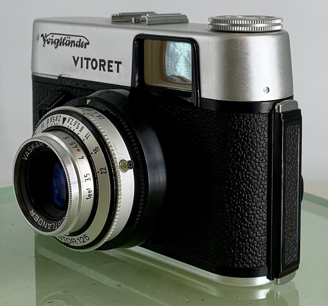 Voigtlander VITORET 35 mm Film Camera Vaskar 2.8/50 Prontor 125 + Tested - 3846