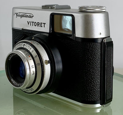 Voigtlander VITORET 35 mm Film Camera Vaskar 2.8/50 Prontor 125 + Tested - 3846