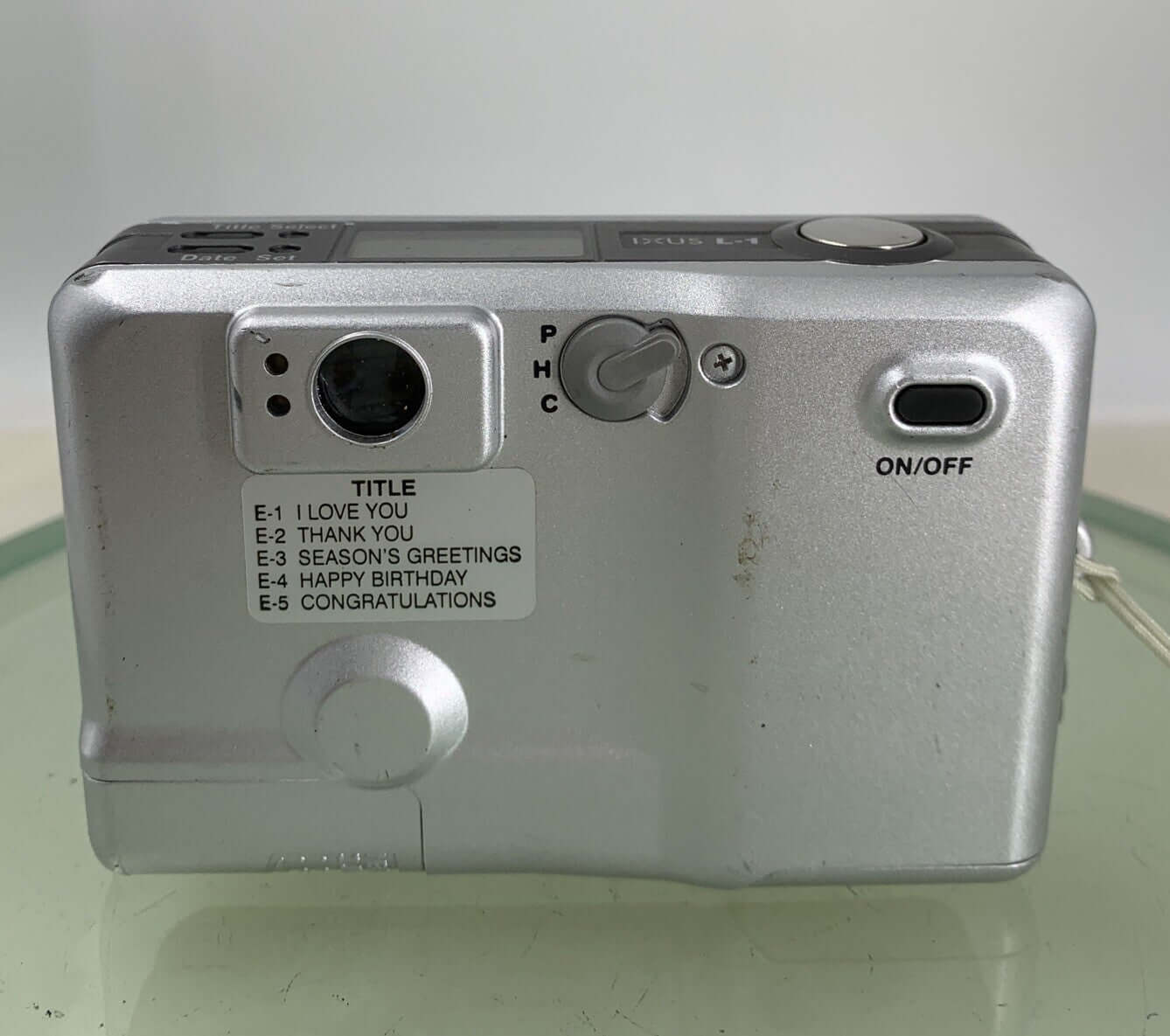 Canon IXUS L1 APS compact film camera in Silver With NO CHARGER - TESTED - 5035