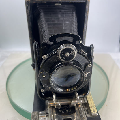 Houghton Butcher Ensign KLITO Double Extension 1912-16 Folding Camera LUKOS f=32