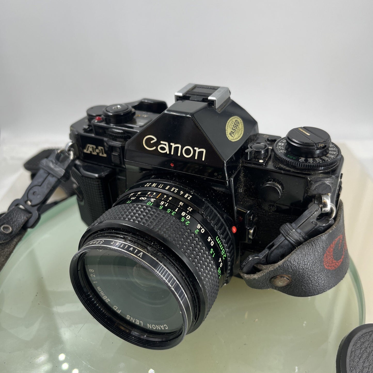 BEAUTIFUL Canon A-1 35mm SLR Camera Body+ FD 50mm f/2.8 FULLY WORKING #7582