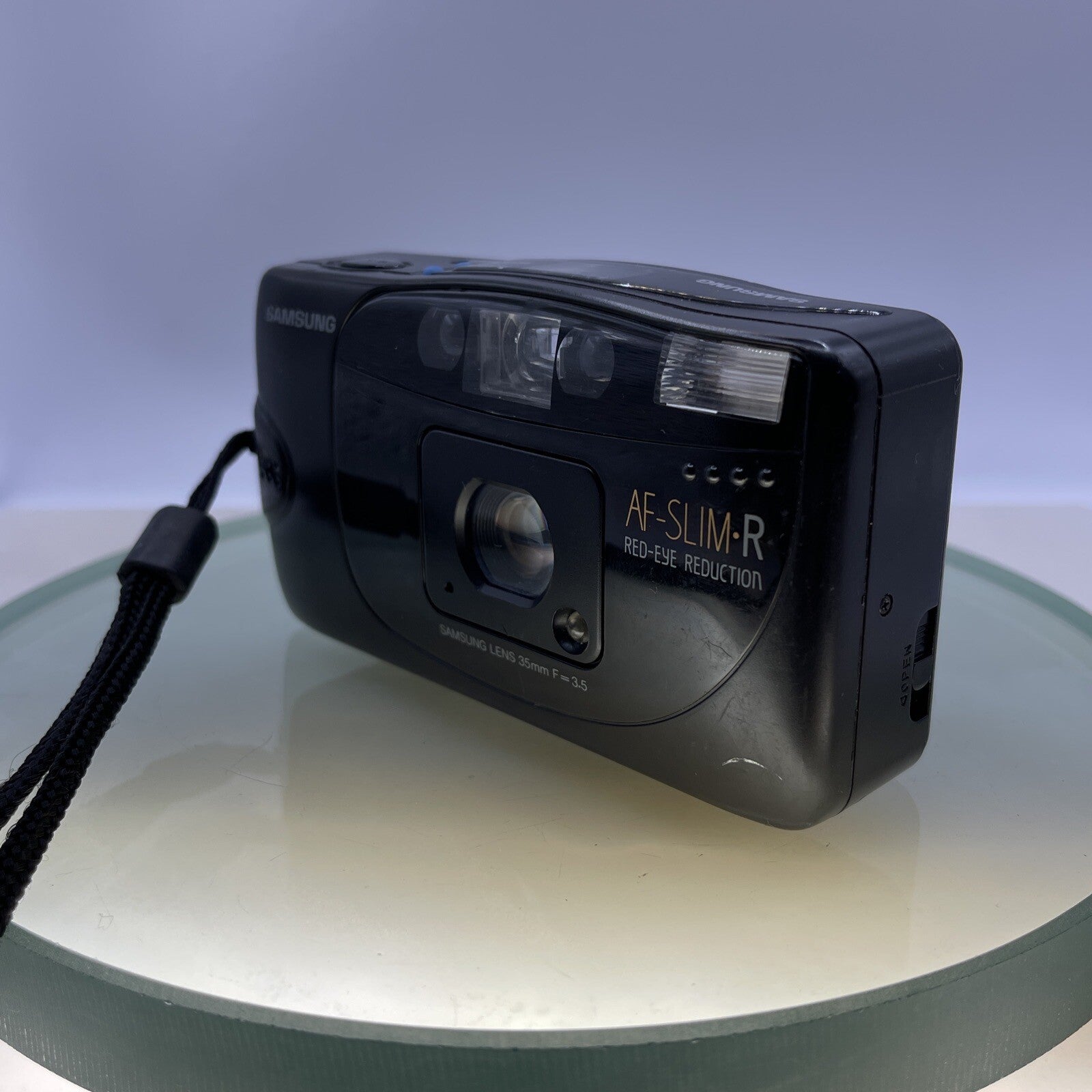 Samsung AF-Slim-R Mini Snapshot Film Camera - Working Flash TESTED #712