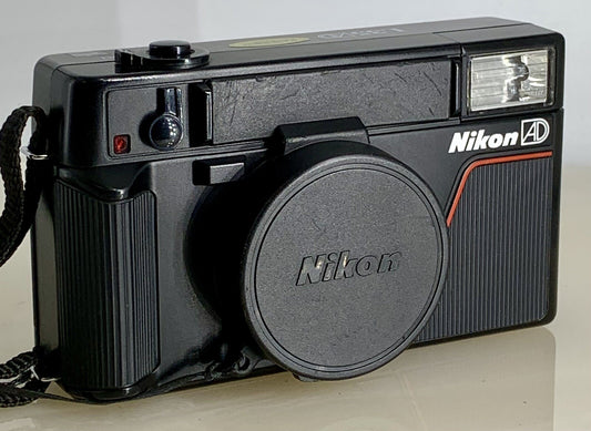 Nikon L35 AD 35mm Film Point & Shoot Compact Camera  35/2.8 Lens (ASA1000) #990