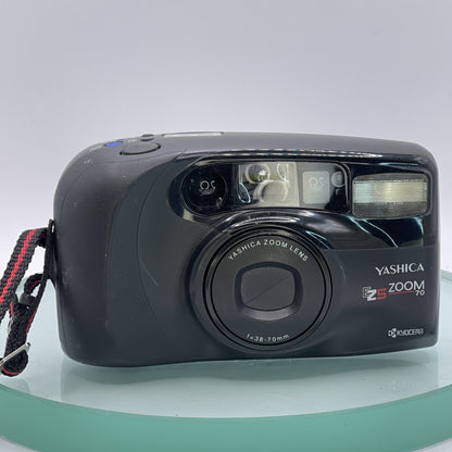 Yashica EZS Zoom 70 35mm Film Point Shoot Camera w/ 38-7. VGC, Works well 8281
