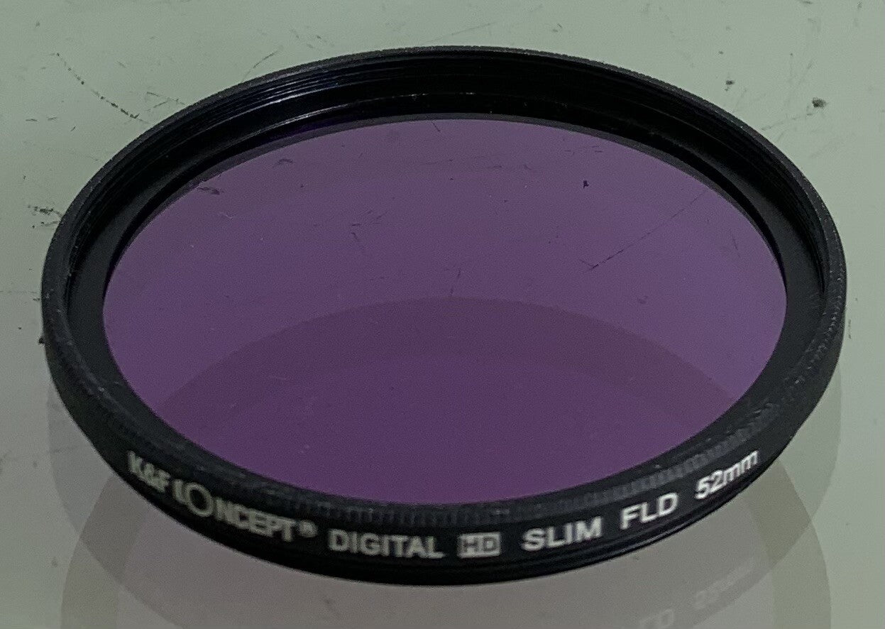 K&F CONCEPT DIGITAL HD SLIM FLD 52MM FILTER FOR CAMERA LENS+GOOD CONDITION-6930