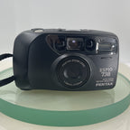 Pentax Espio 738 35mm Film Point and Shoot Camera Black Tested #6911