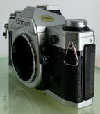 Canon AE-1 Silver Meter works 35mm SLR Film Camera Body Only BOXED Near MINT #356