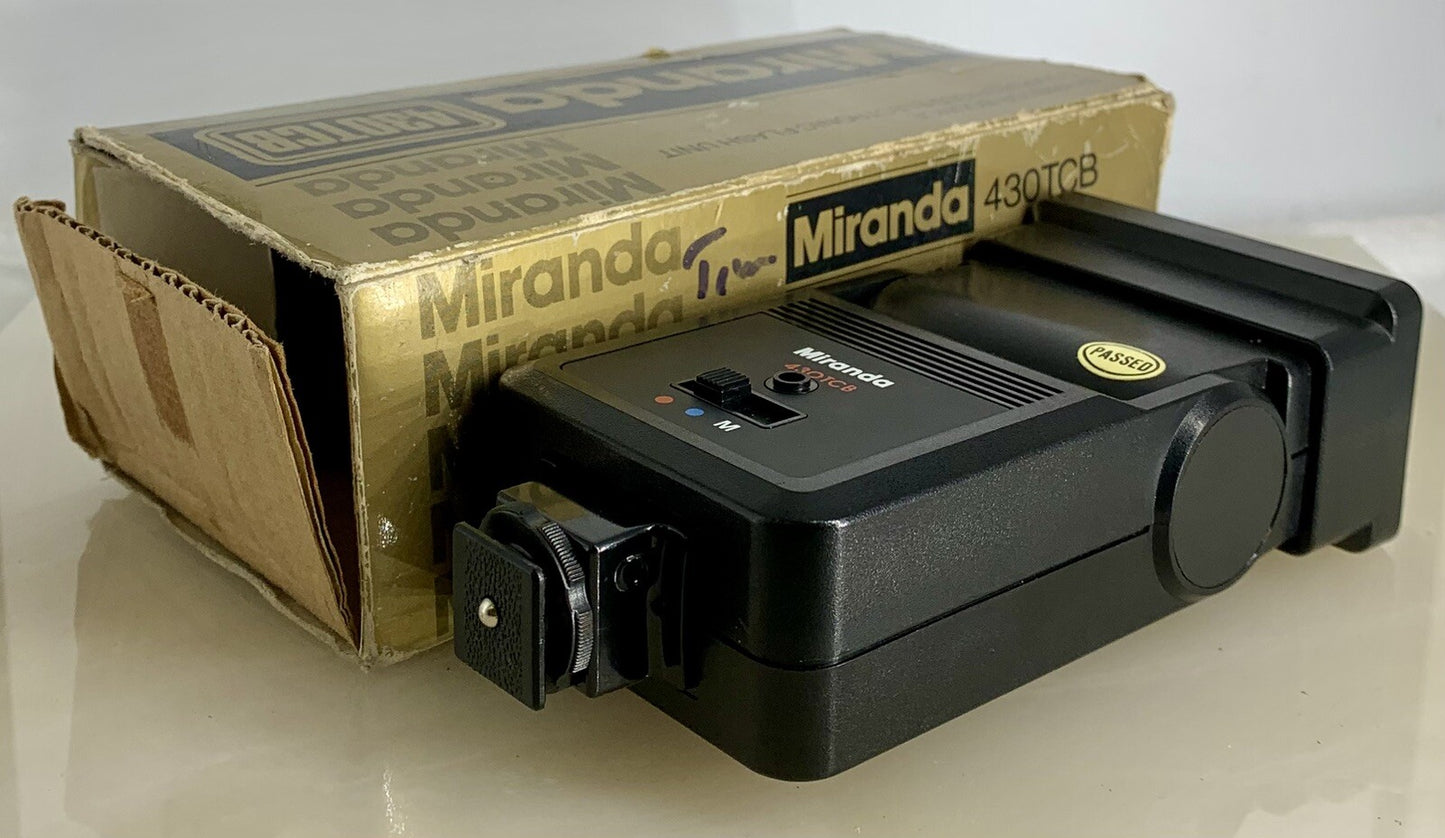 Miranda 430TCB Computerised Electronic Flash Unit + Box + Tested - 5610