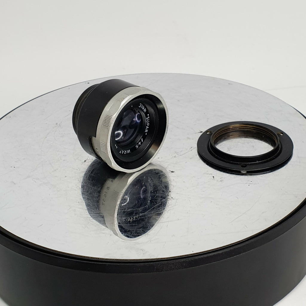 WRAY LONDON f4.5  3.1/4inch 'SUPAR' ENLARGING LENS ~ SERIAL NUMBER 189207 #4012