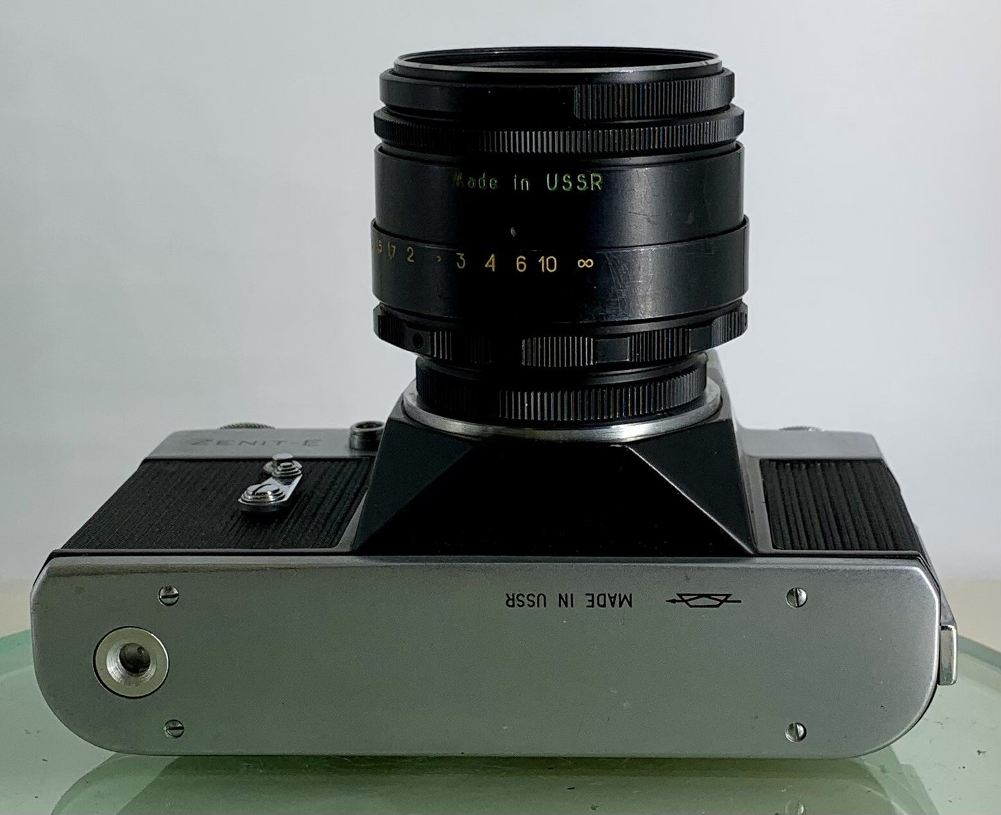 Very Rare ZENIT E POINT AND SHOOT FILM CAMERA+HELIOS-44-2 LENS+SILVER+TESTED-1418